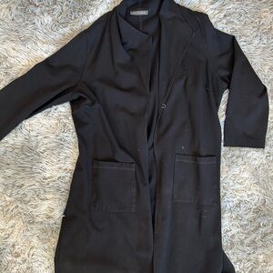 Women's Black Open Front Jacket